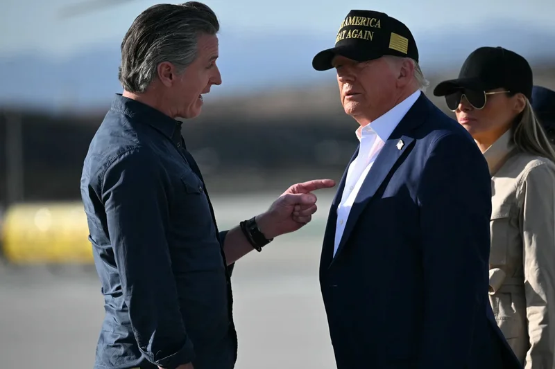 The economy is on Trump’s agenda as he visits Newsom’s turf in California