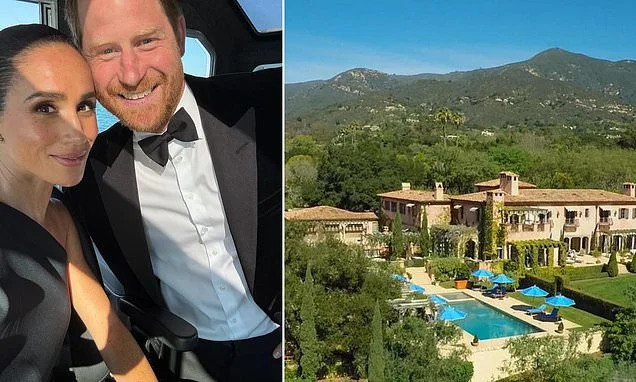 Harry and Meghan face mounting costs of $650,000-a-year for the upkeep of their $14.7m Montecito mansion - as experts in US say they could decide to sell up