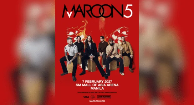 Maroon 5 announces new 2027 Asia tour dates stopping in Manila on 7 February 2027
