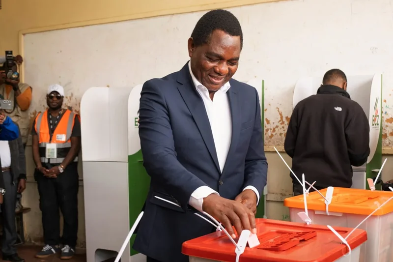 Hichilema wins second second term as president of copper-rich Zambia