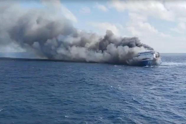 Five dead and 41 missing after Indonesian ferry catches fire