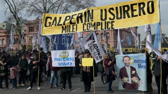 Protesters rally in Buenos Aires over soaring household debt