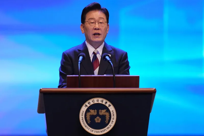 South Korea’s leader calls for ending war with North Korea and pursuing ‘peaceful coexistence’