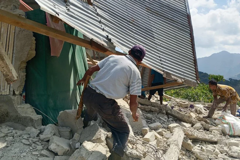 Magnitude 7.7 earthquake strikes off Indonesia's coast, killing at least 20 and toppling buildings