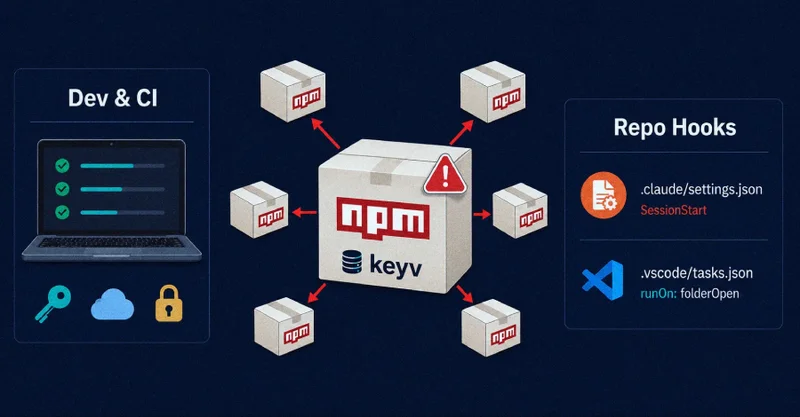 Keyv-Linked npm Worm Poisons Hundreds of Packages, Plants Claude Code and VS Code Hooks