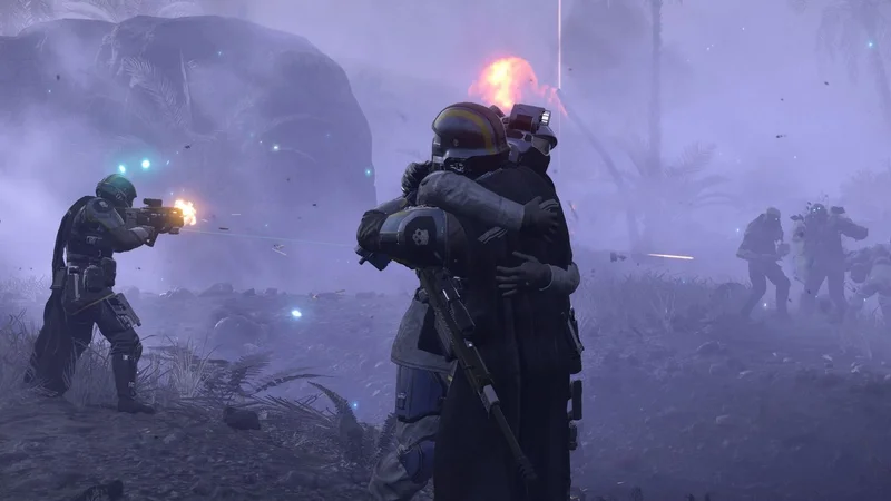 You can now cuddle Helldivers 2's beloved SEAF troopers, though maybe don't do what I did and try it when a Crusher's standing next to you