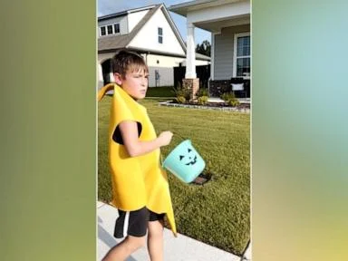WATCH:  83 neighbors bring Halloween to boy with autism on his birthday