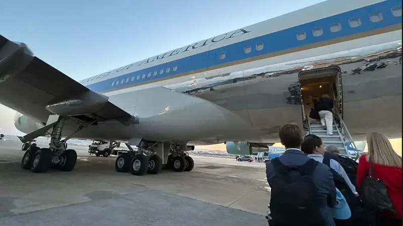 'Decoy' Air Force One was protected by US fighter jets, official says