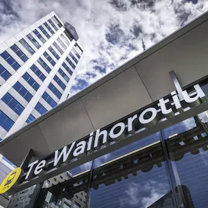 New Te Waihorotiu train station spurs $74.4m four-building deal by wealthy businesses