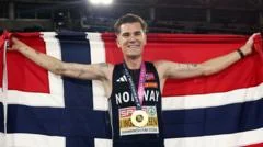 Ingebrigtsen clinches 5,000m gold on injury return