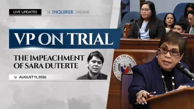 LIVE UPDATES:  Sara Duterte impeachment trial | Aug. 11, 2026
