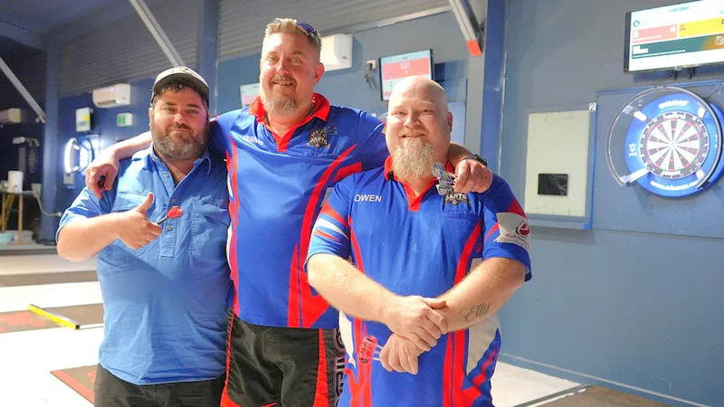 Darts offers Moranbah miners a break from camp life
