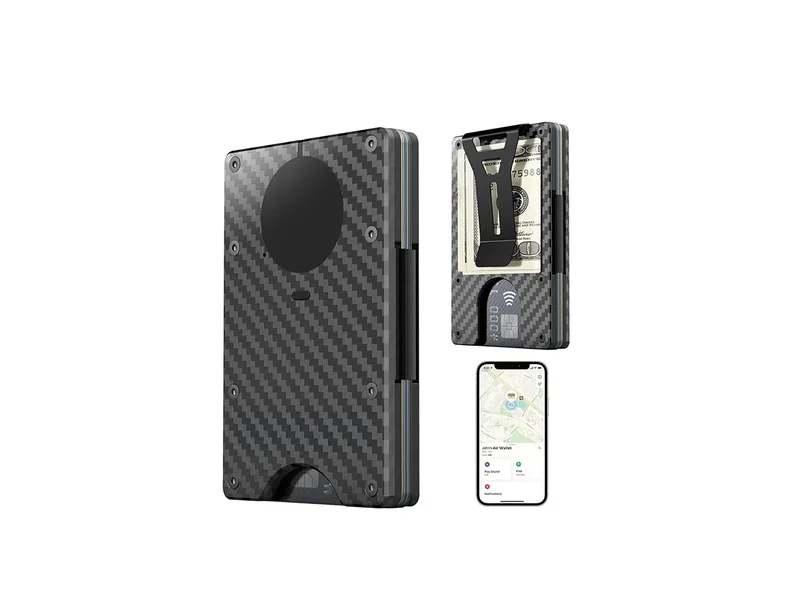 This thin, metal wallet can house an AirTag, and it’s on sale for just $29.99