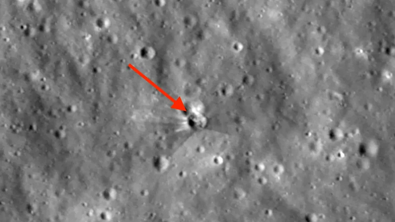 NASA shares first images of SpaceX moon crash site