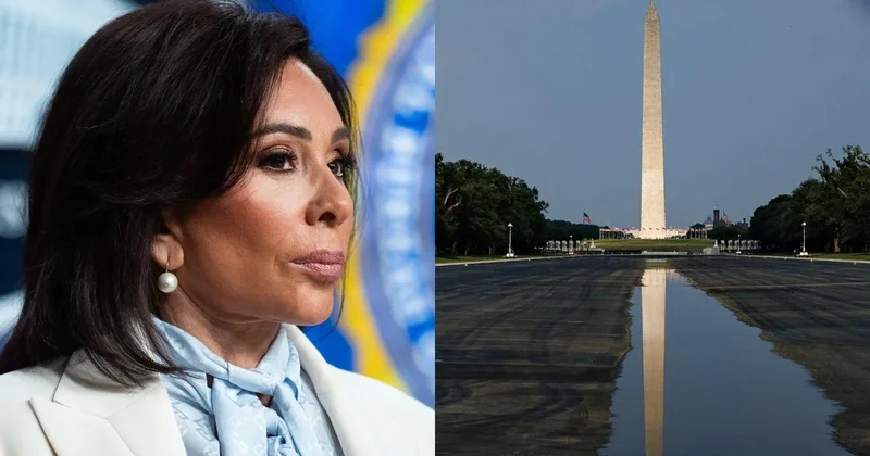 Pirro brought box of evidence to show Trump what caused Reflecting Pool damage