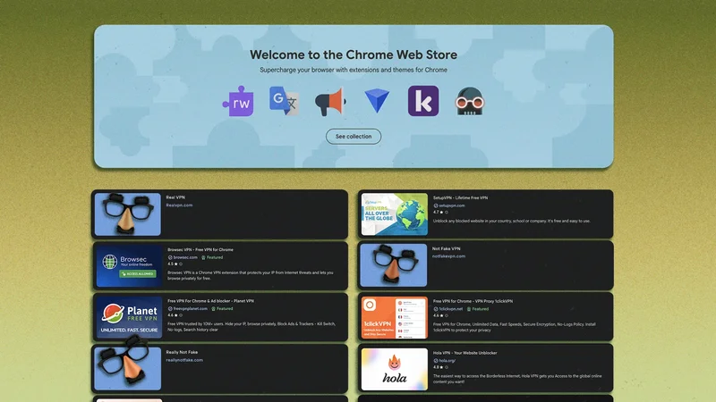 Hundreds of Fake VPNs Are Flooding the Chrome Web Store