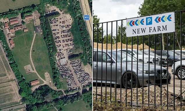 Illegal airport car park 'doubles in size' despite council officials ordering 'cowboy operation' to close down