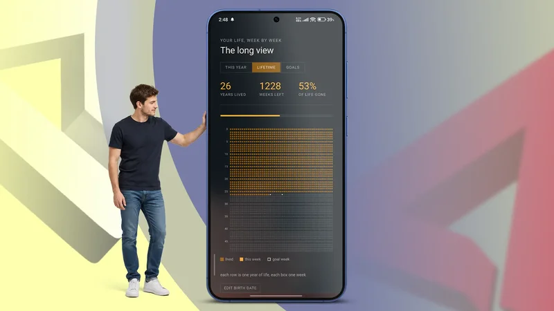 Gemini took one prompt to build this dynamic Life Calendar that's rich with stats