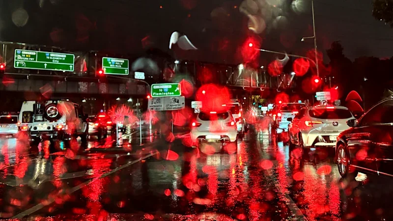 Drivers stranded in deluge as pothole wreaks road chaos