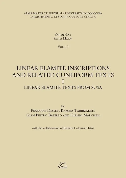 New reference work on Linear Elamite inscriptions published by international research team