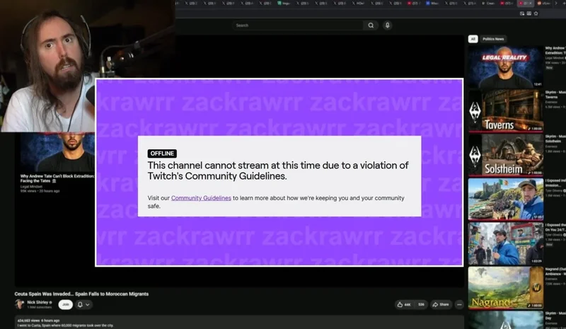Asmongold Faces Temporary Twitch Suspension Days After Rationalizing The Shooting Of Kids
