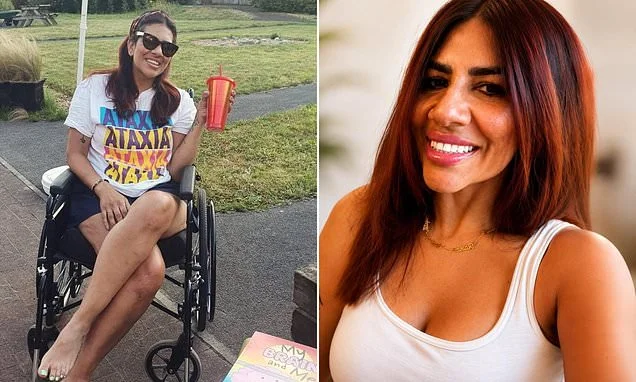 Mother-of-two, 44, is left with life-changing brain injury after sleepwalking off 40ft balcony on holiday