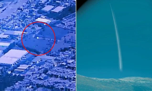 Trump releases new UFO footage as files expose silent 500ft triangle over US base and mysterious body with undecipherable markings